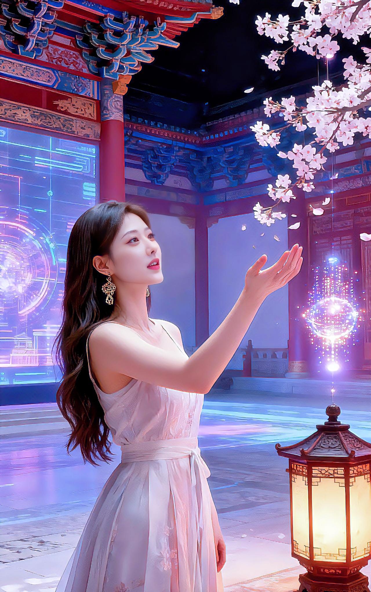 梦幻古风少女，樱花树下许愿
晒出你觉得最美的照片