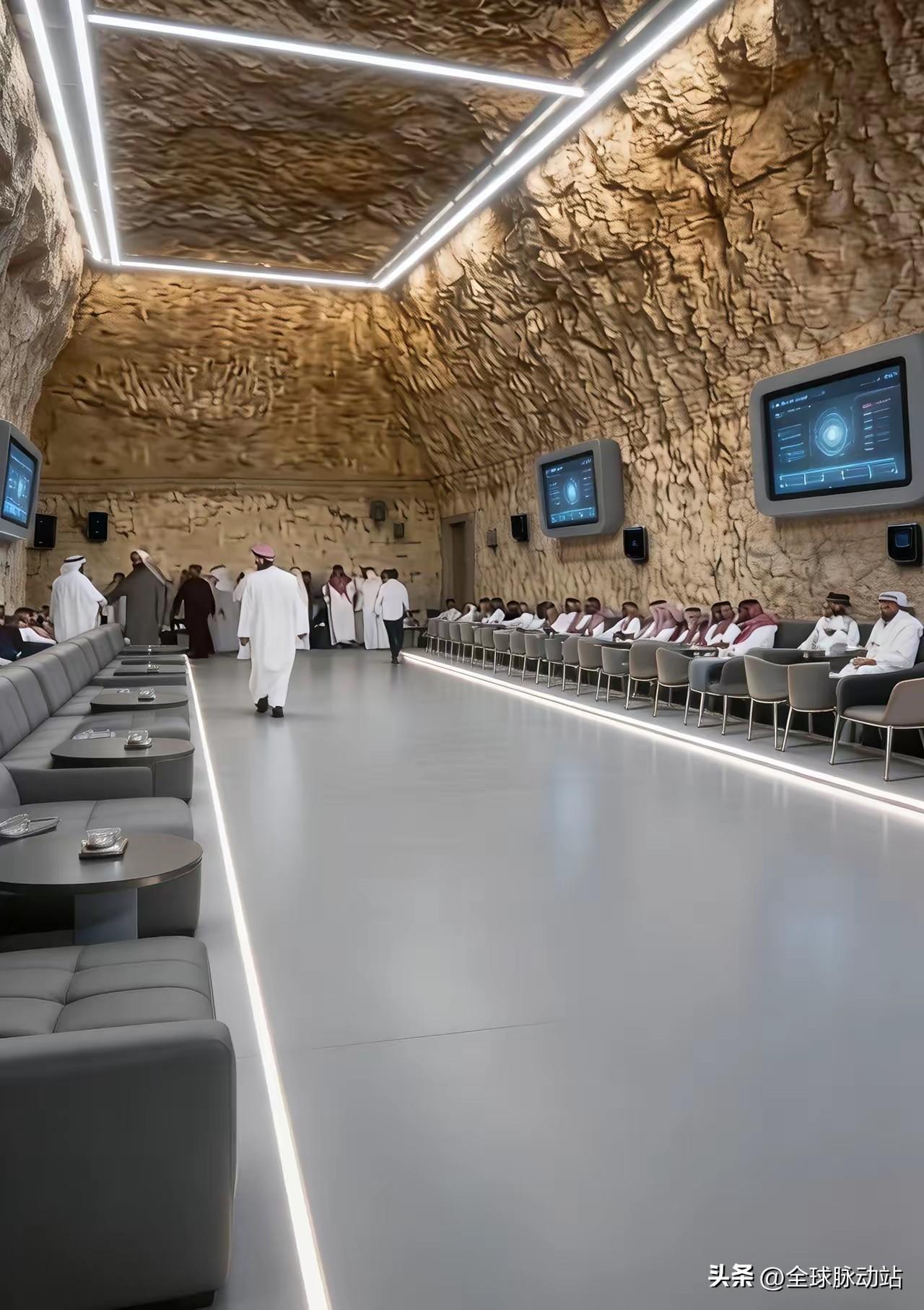 这张图片乍一看真像某中东国家开会的现场真实照片，放大一看那一排开会人员的脸真的不