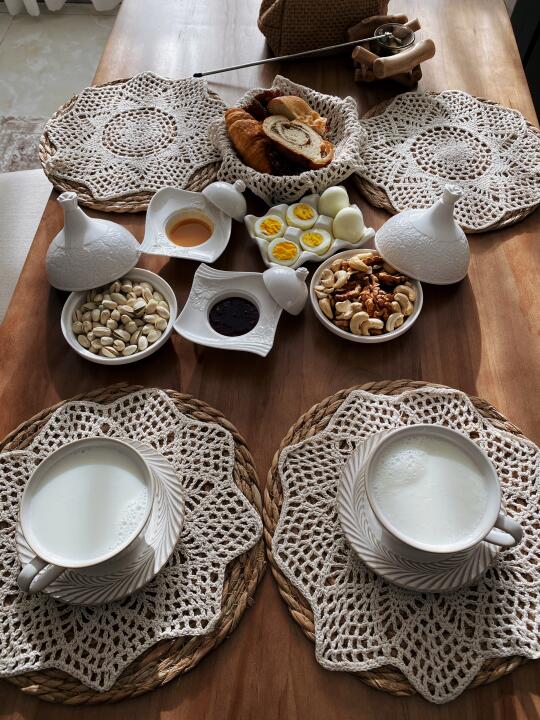 家里的早餐太香啦！🍳