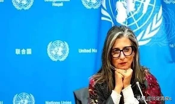 联合国里，终于来了个狠人。
一个叫阿尔巴内塞的女人，当着全世界的面，把一份报告直