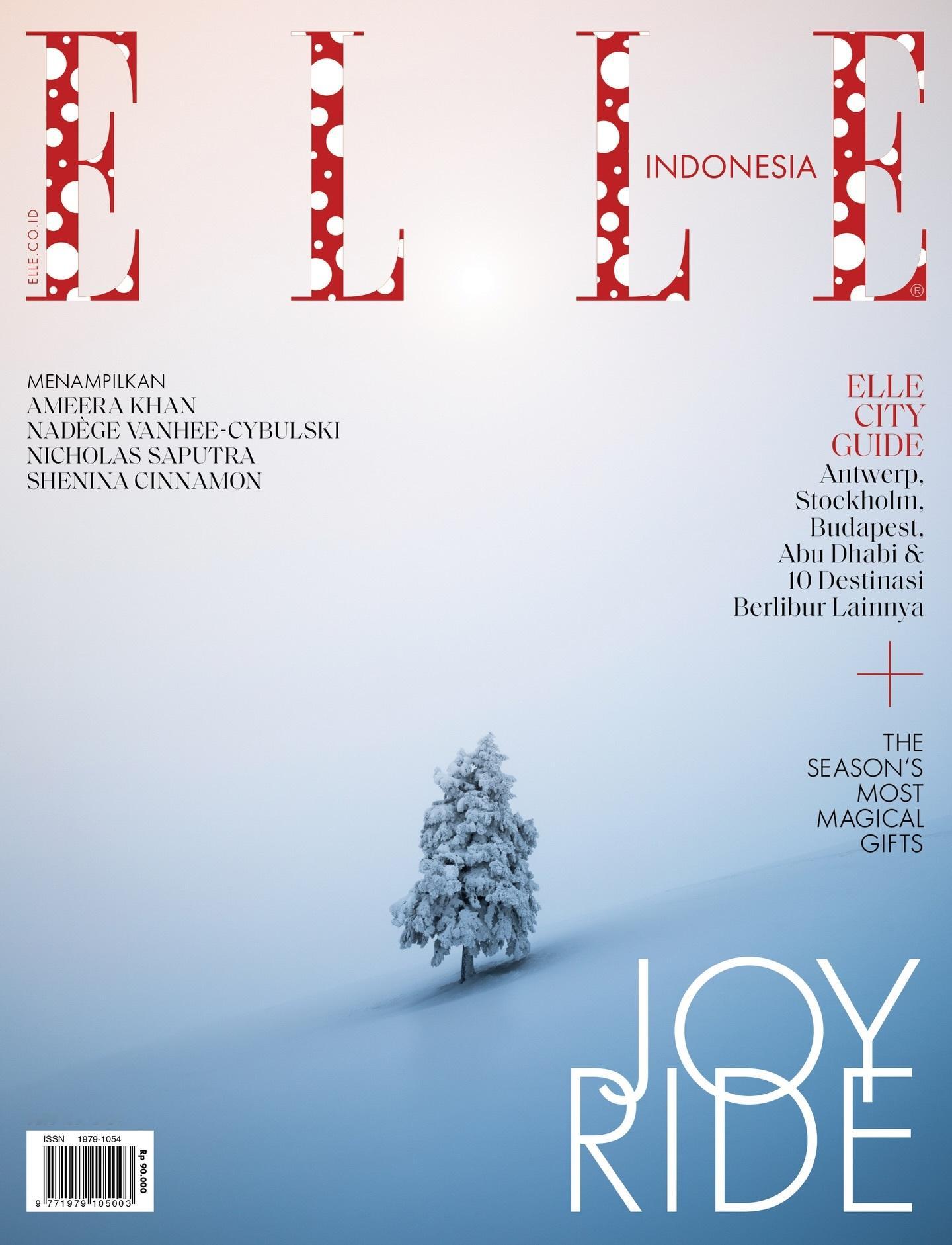 印度尼西亚ELLE十二月刊一棵屹立在白雪天地中，被雪覆盖的圣诞树这类景图经常看到