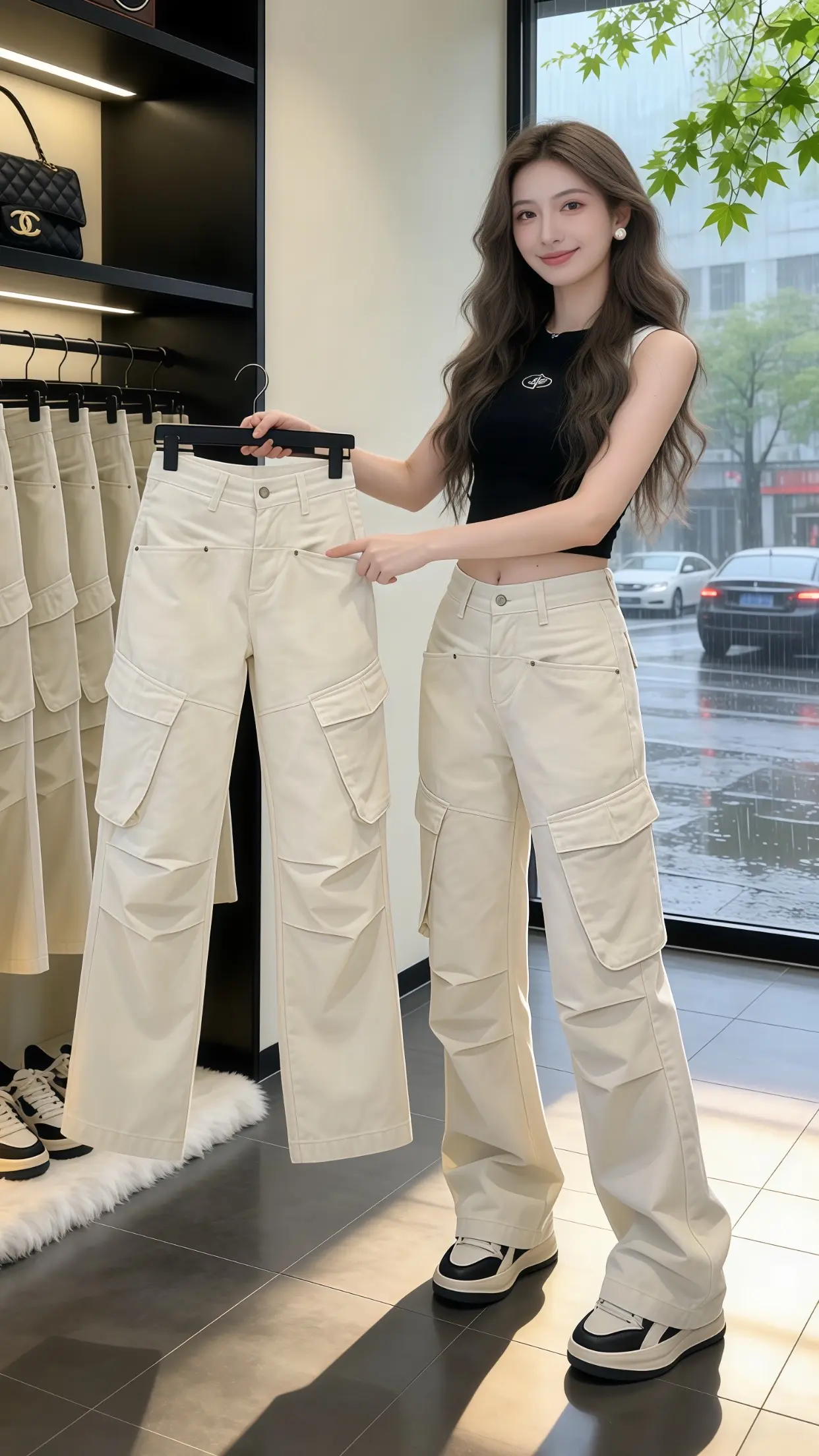 高颜值炸街女工装裤 穿出自己的风格 多巴胺女孩穿搭 早春穿搭 显高显瘦显腿长