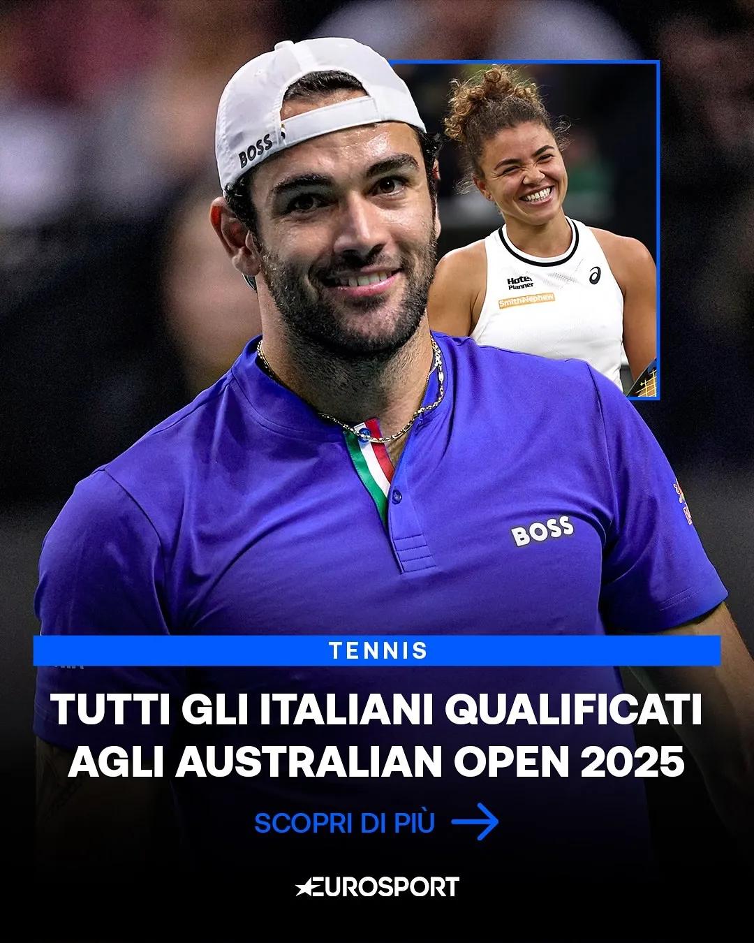 意大利网坛真是人才济济，前104名直接进入澳网男子和女子单打的球员中有 12名代