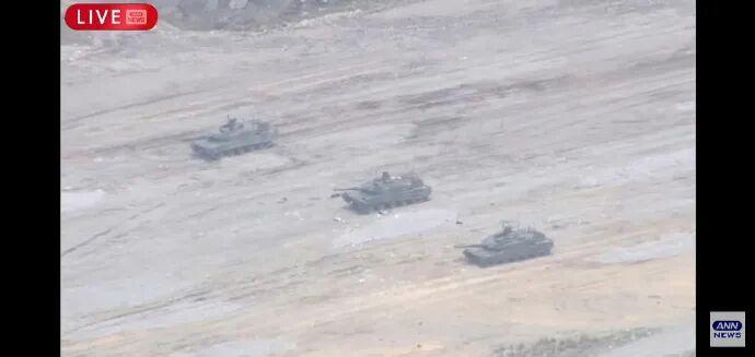 4月22日，据社交媒体报道，近日，日本陆上自卫队在一次训练中，一辆10式坦克主炮