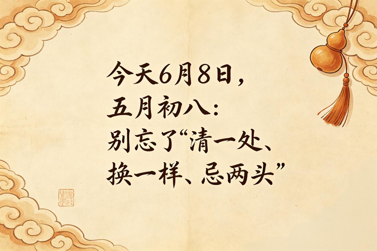 今天6月22日｜农历五月初八：端午劲儿过了吧？今天别“放纵”，做三件小事就行
