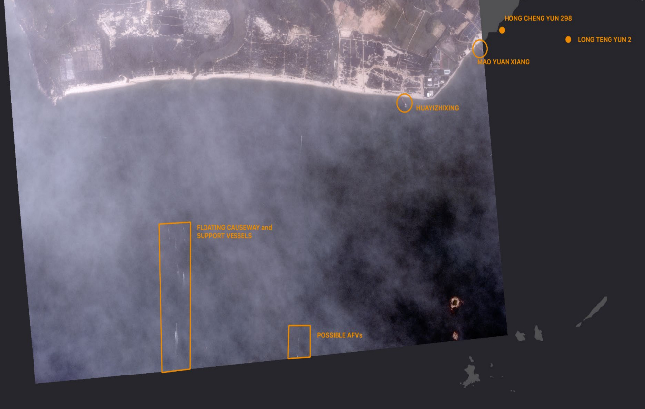 美国海军战争学院的新报告认为我军在2025年8月进行了一次对台岛的模拟登陆演习。