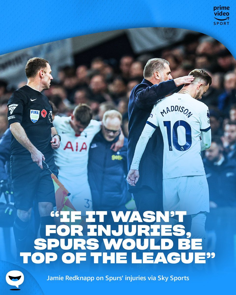 小雷德克纳普：如果没有伤病，热刺就榜首了。 ​​​