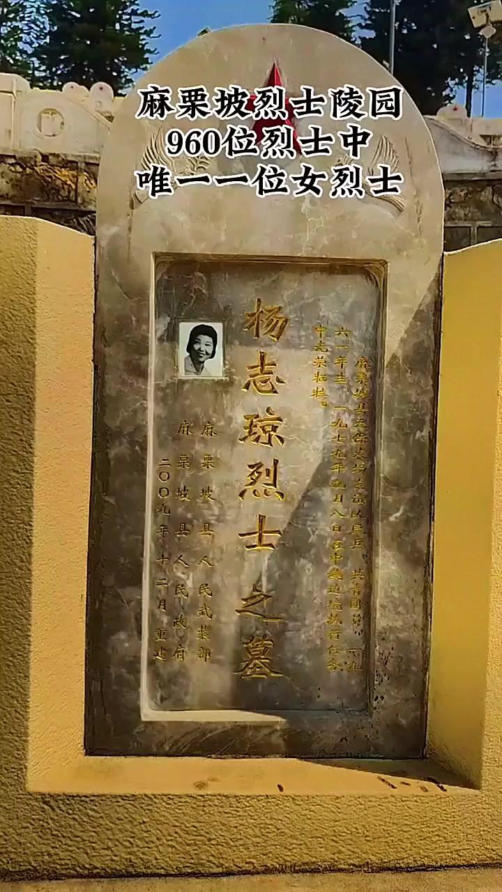 麻栗坡烈士陵园唯一18岁女烈士，青春永留南疆
 
麻栗坡烈士陵园960座墓碑中，