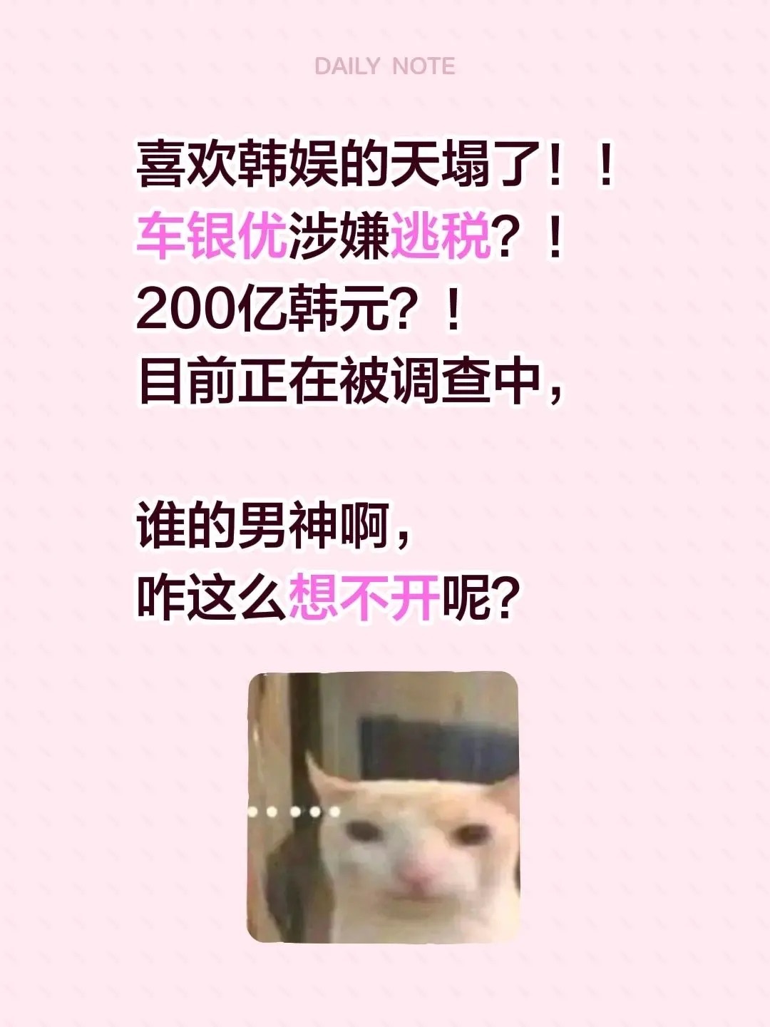 车银优涉嫌逃税逃就逃吧，又不是咱国家的 听说hg好像交完💰就可以出来… 