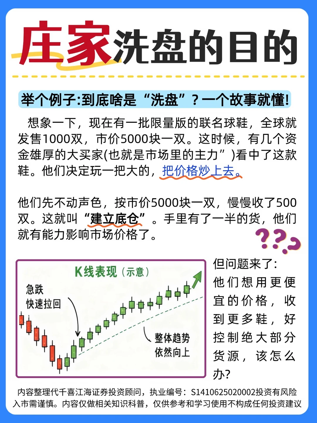 😱庄家洗盘的目的