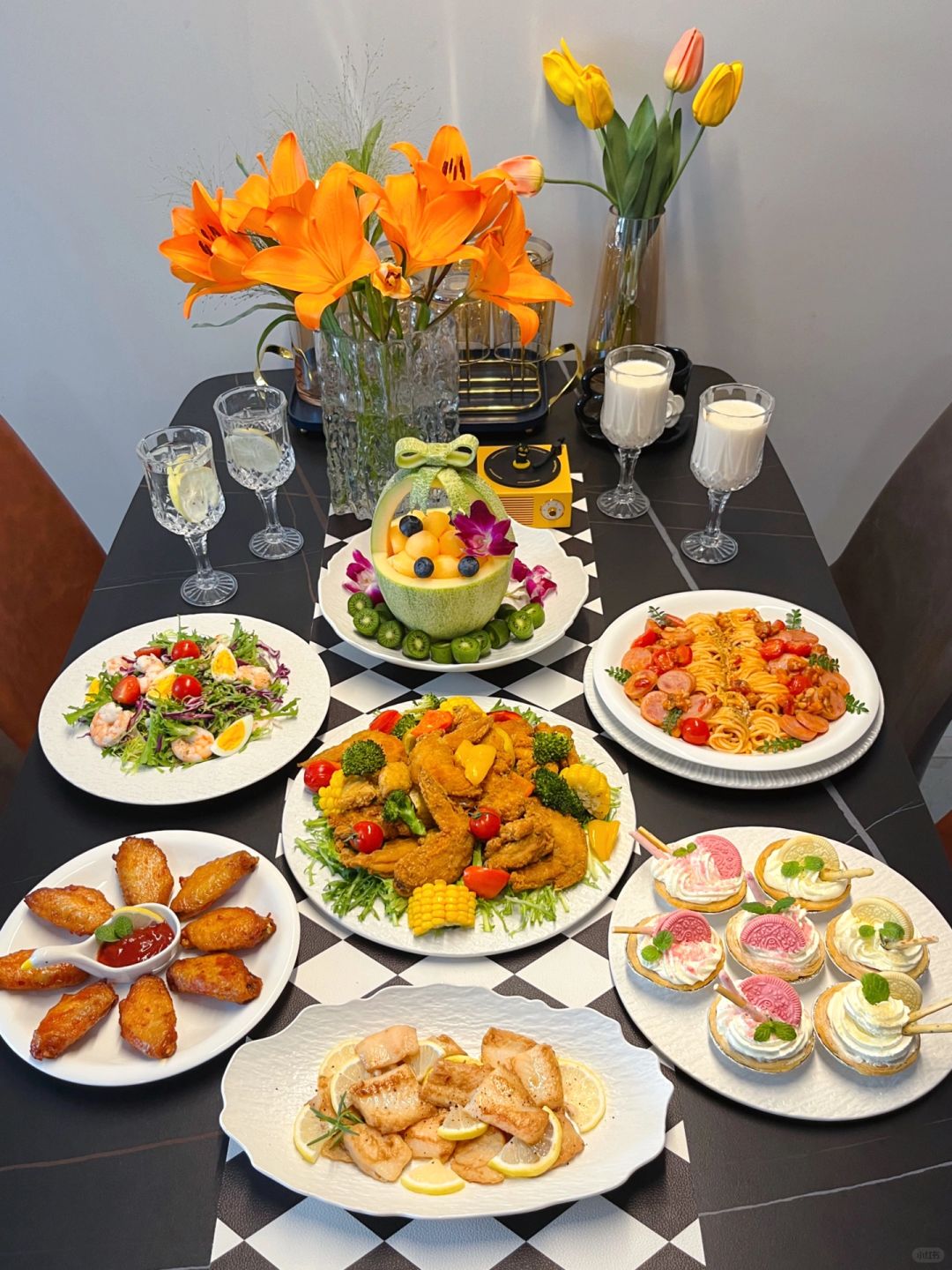 家庭聚餐！我的闺蜜怎么能没有炸鸡下午茶呢