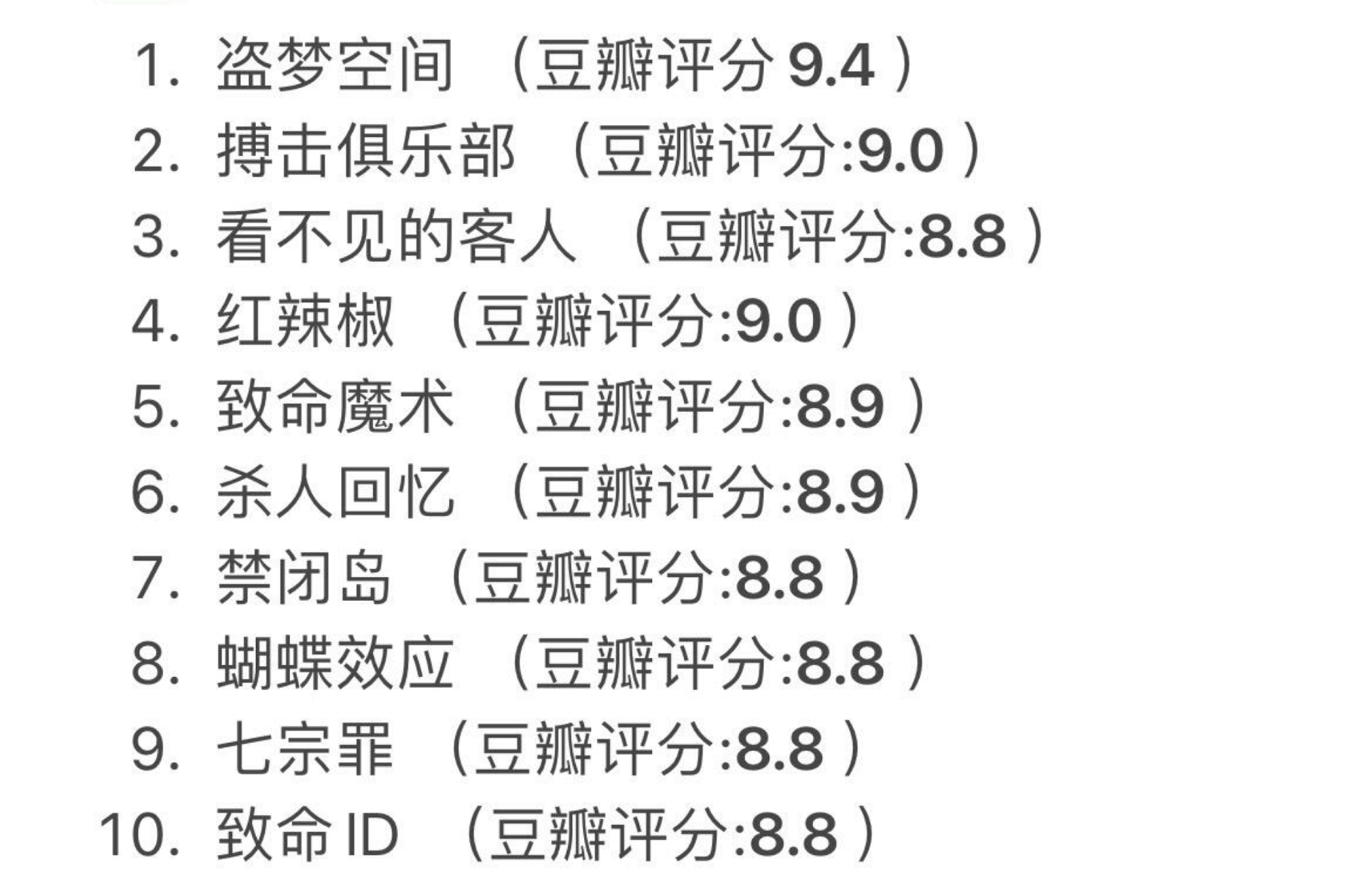 那些超级烧脑的悬疑电影 
