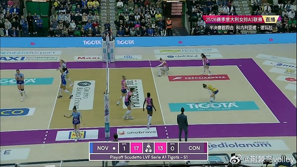 托洛克打了科内1-2号位的斜线屡试不爽，频繁拿分。朱婷意大利女排联赛