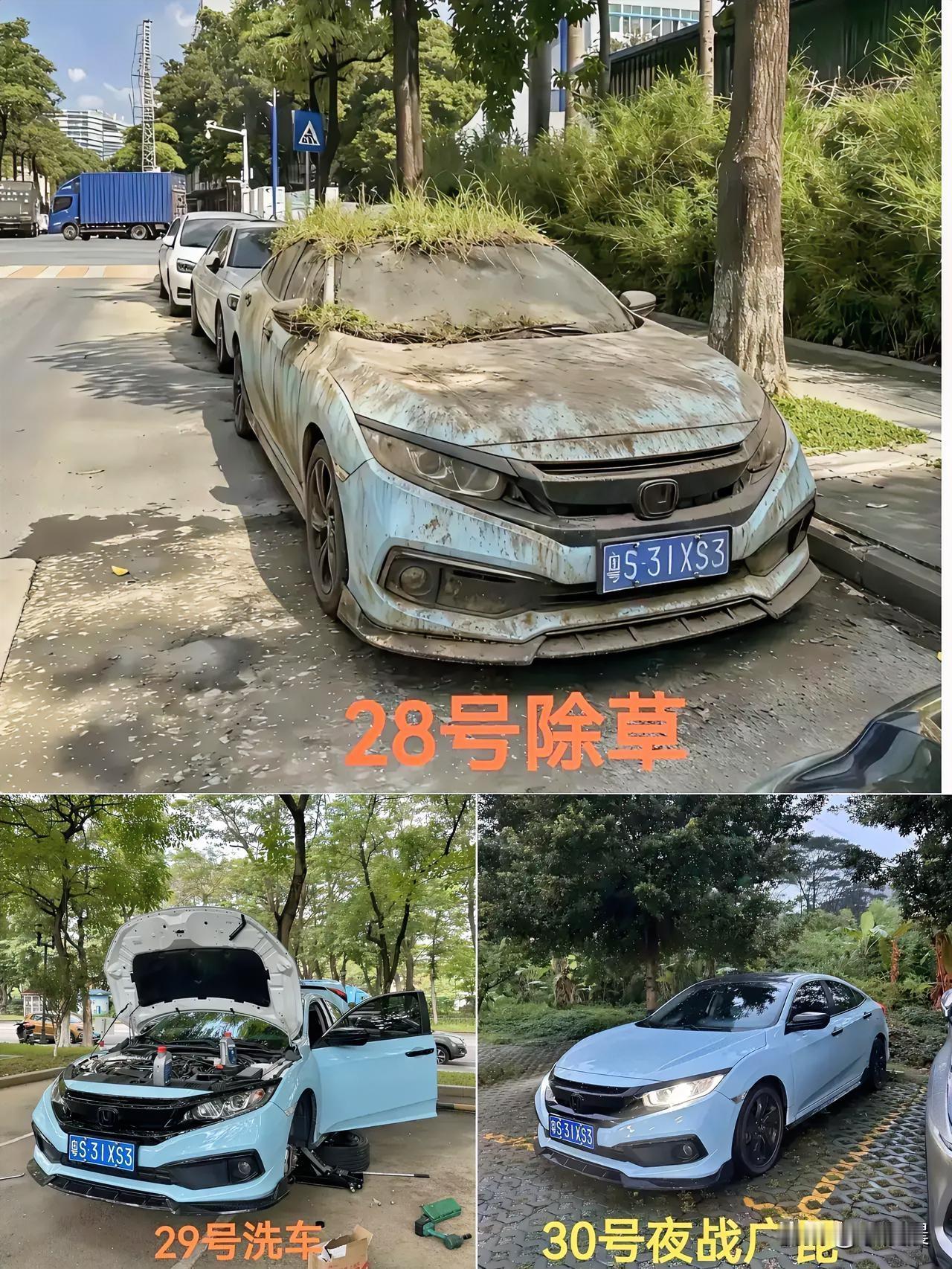 你知道吗？

东莞有位大哥，春节后把车往路边一撂，省油费省了近八个月！

车顶长