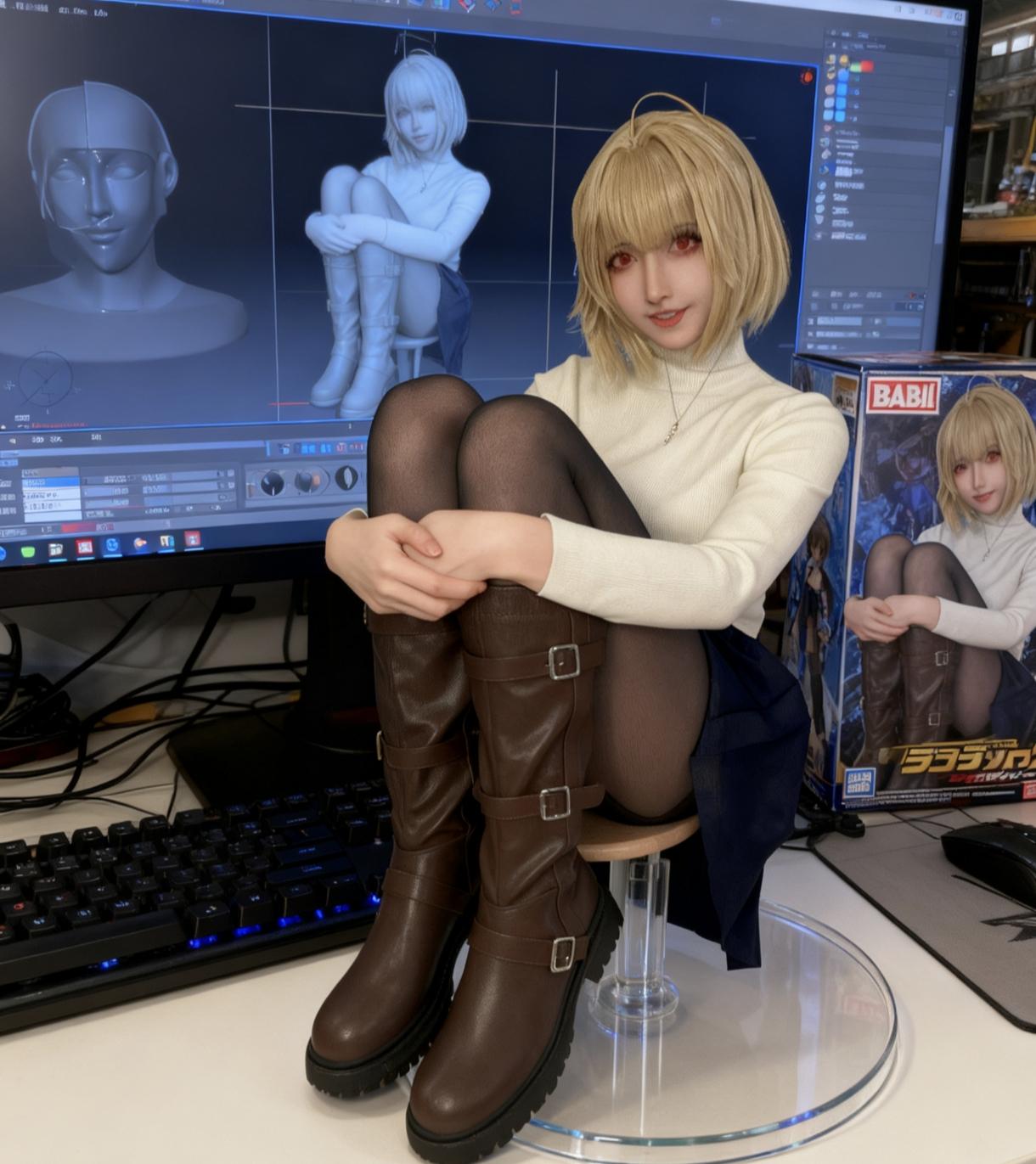 手办模型 cosplsy 爱尔奎特 月姬 这谁能顶得住啊