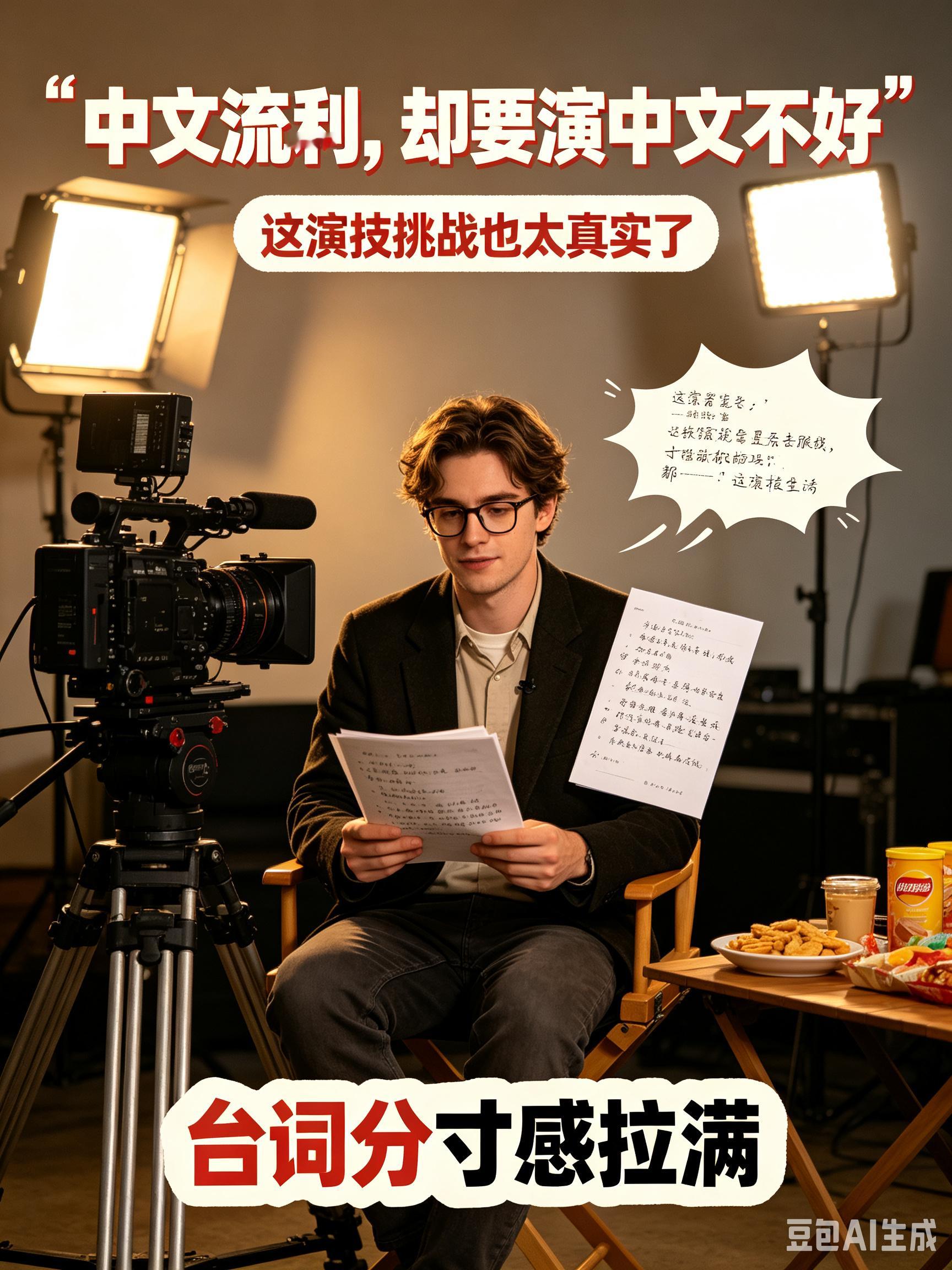 外媒记者说演中文不好的老外太难了方浩明称跟沈腾拍戏不用点外卖中文流利的方浩明爆料