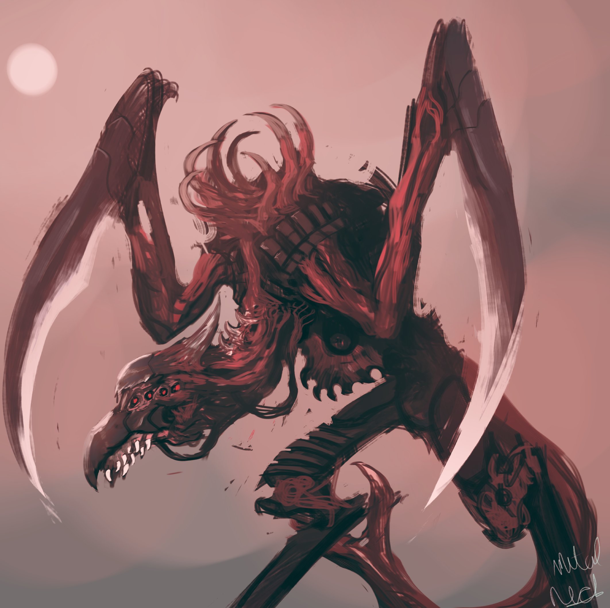 哥斯拉 x 死亡空间 尸变体Giganby steel_neck 
