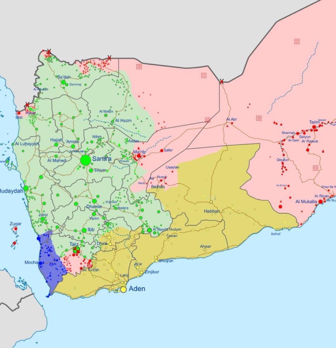 突发新闻：
沙特阿拉伯的无人机和战斗机出现在也门亚丁总统府（马希克宫）上空。
沙