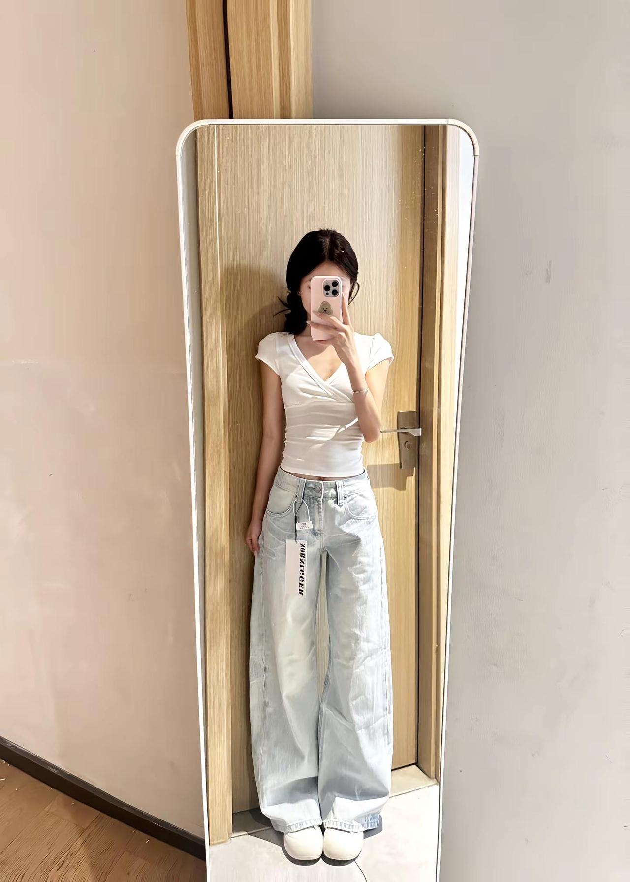 158 80｜喜欢这套。休闲穿搭 小个子穿搭 牛仔裤穿搭