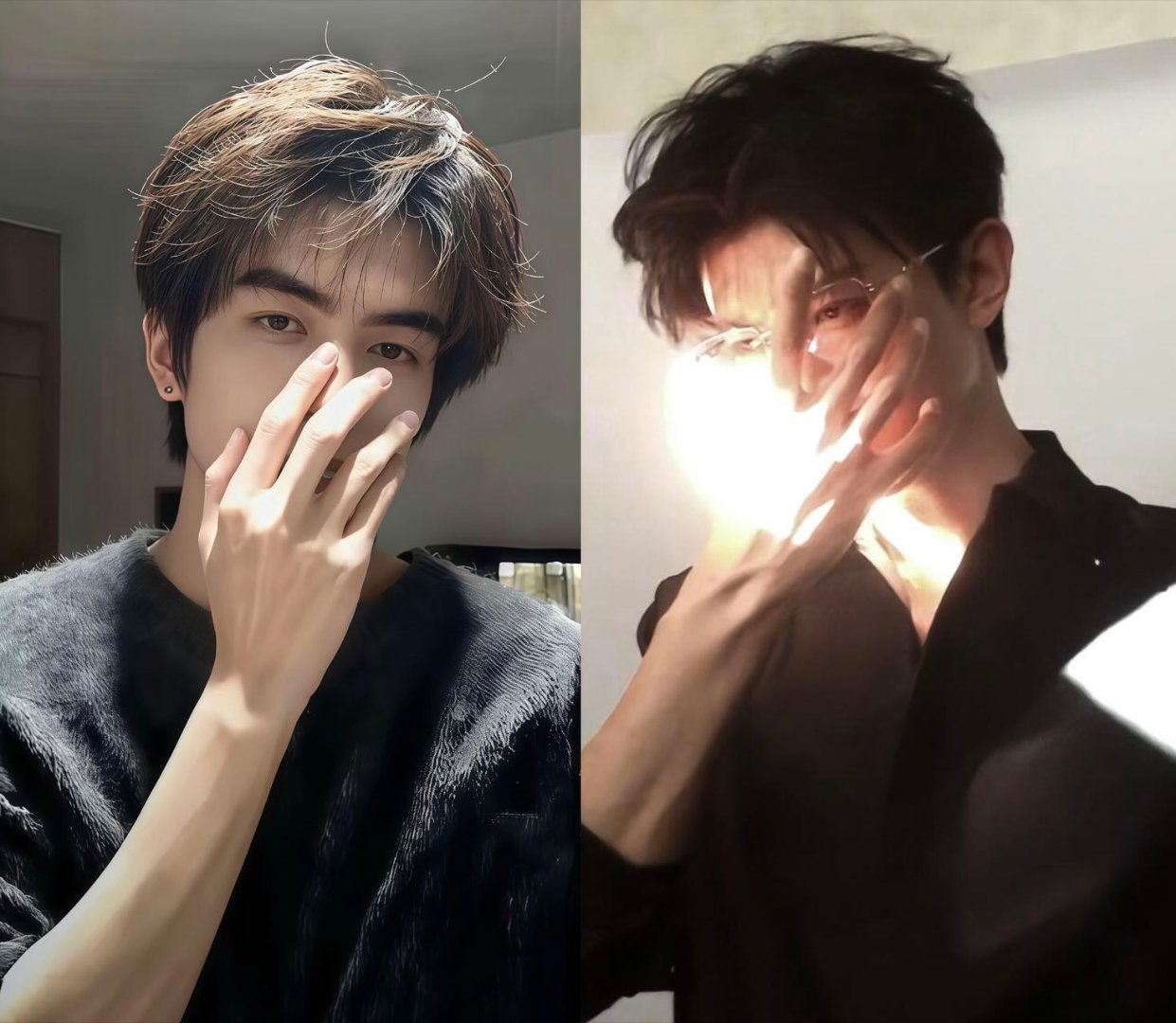 原来张凌赫宋威龙邓凯共用一张脸AI都分不清的程度！张凌赫贵气、邓凯冷感，同款骨相