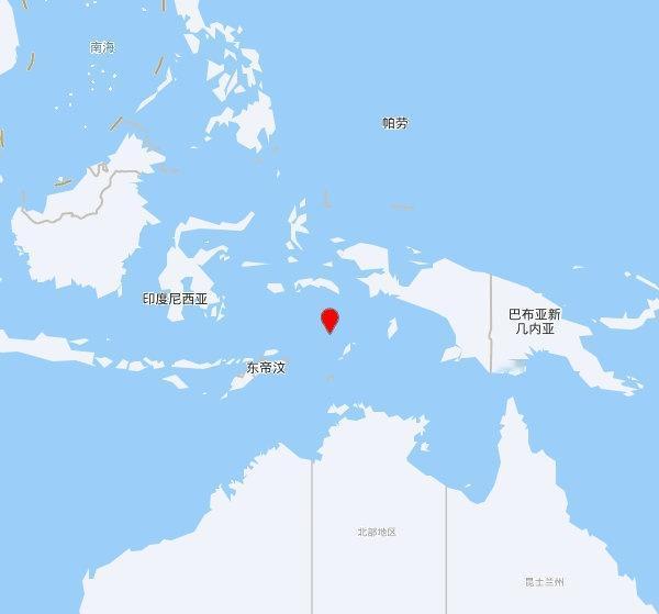 【欧洲地中海地震中心】发布，2025-11-05 20:56:14 在 班达海（