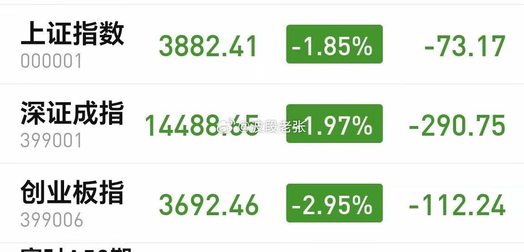 基金：市场大跌以后的三种走势今天市场大幅度低开以后冲高回落，收盘的时候，三大指数