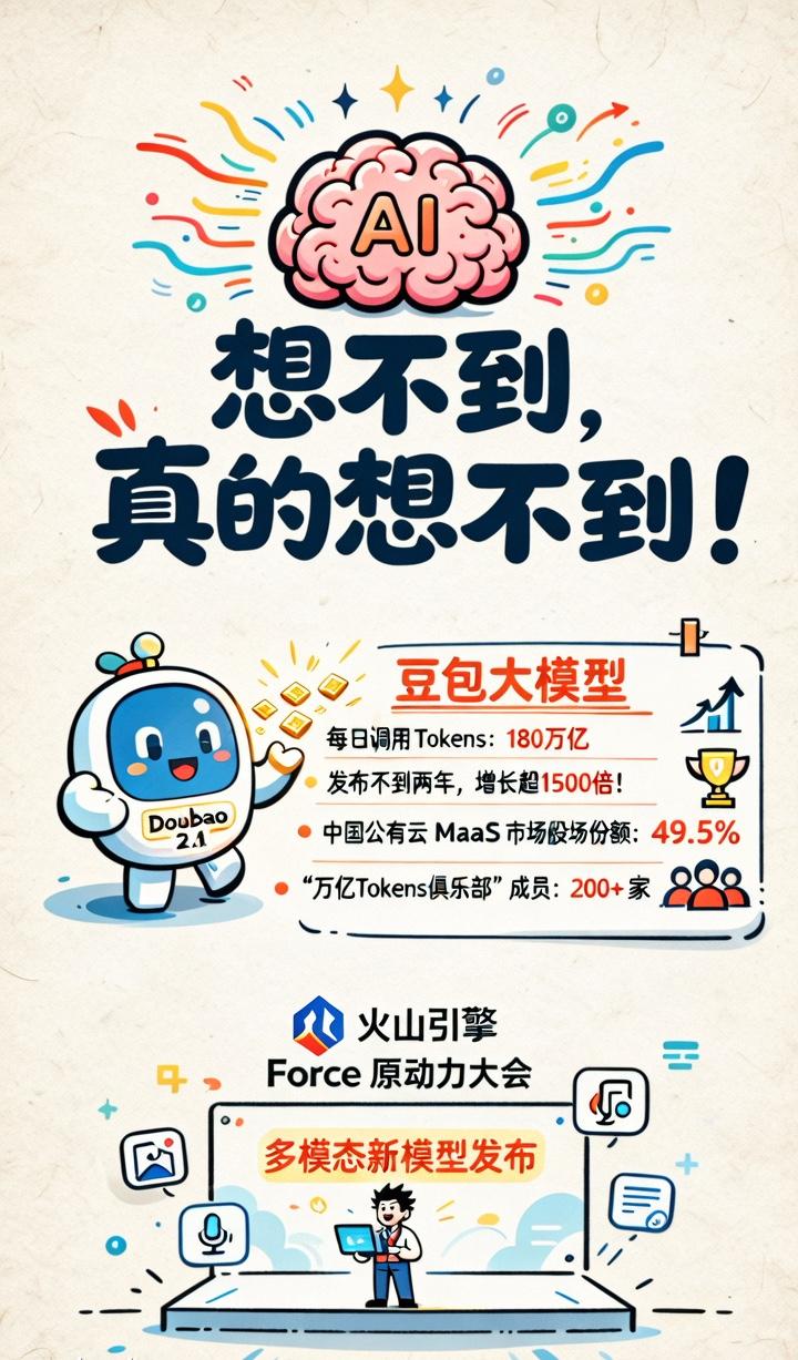 🚨**别装睡了！你的同行正在用AI降维打击你！**

每天180万亿Token