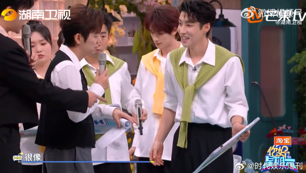 高瀚宇画画是有些天赋的你好星期六高瀚宇与杨迪互画肖像，瀚宇展现惊人绘画能力！迪哥