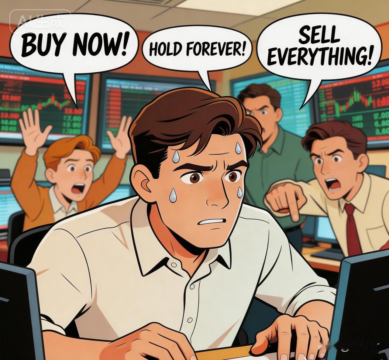 炒股不要听别人的。

炒股要有自己的一套交易模式，按照自己的来，不要受其他影响，