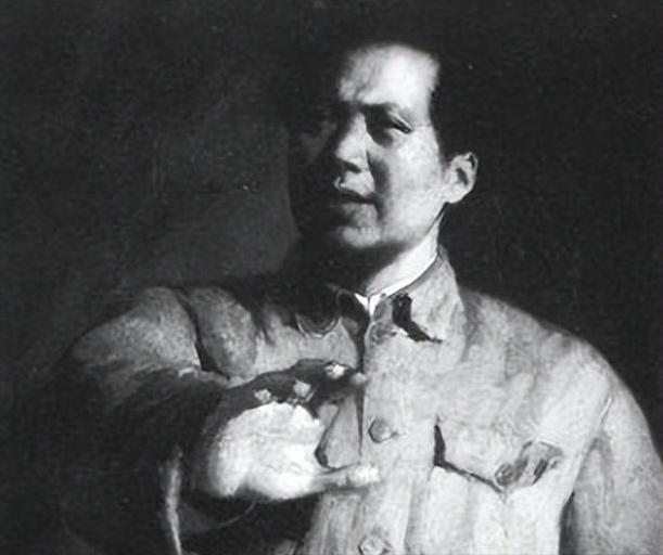 1950年，刚从苏联访问回来的毛主席，非常生气的指着站在办公室角落的一名官员 ，