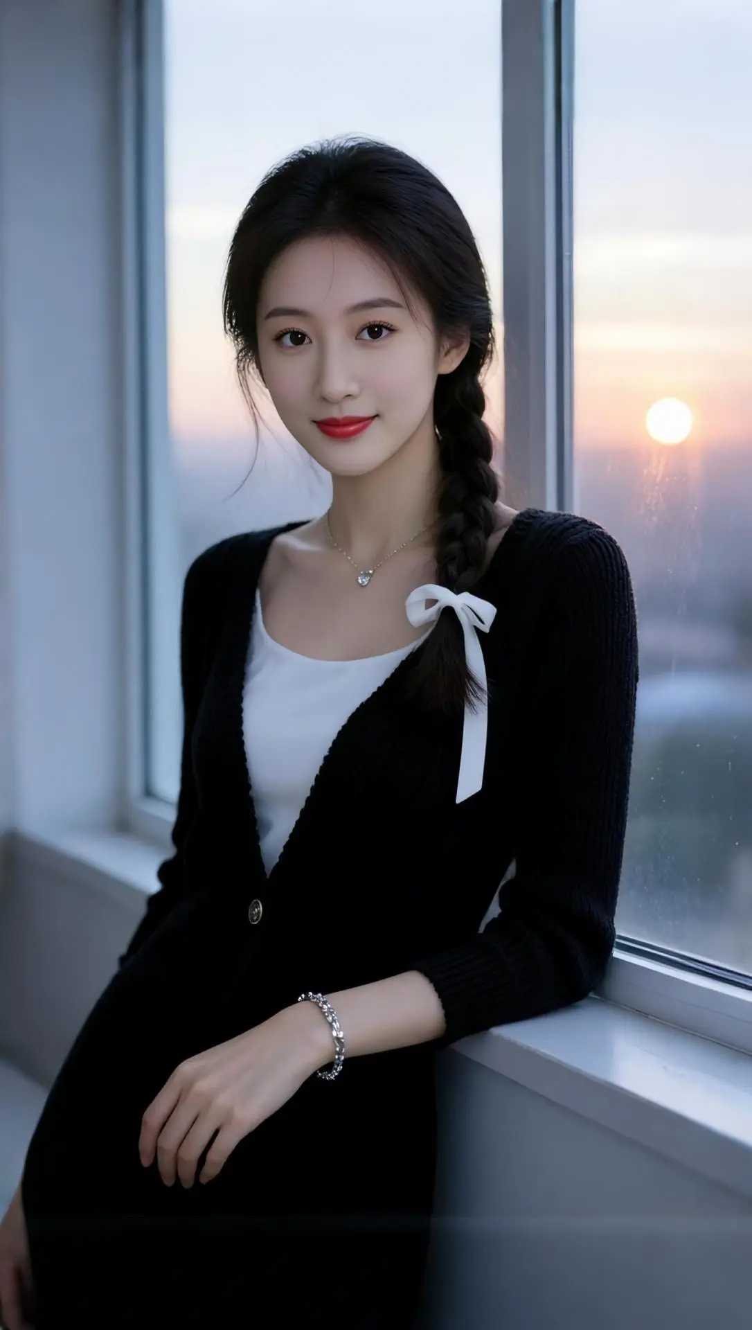 AI窗边逆光照 ai创作