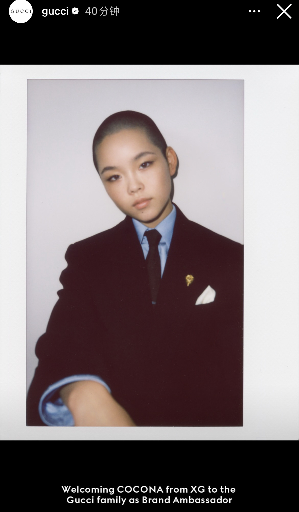 Congratulations！！Gucci Brand Ambassador 