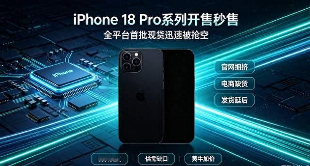 iPhone18 Pro开售秒售！涨价千元，黄牛溢价高达3000元