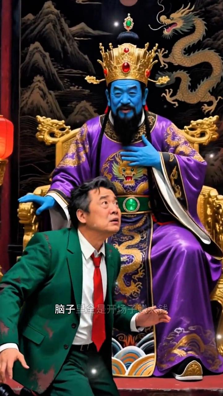 噩梦惊魂。
一个男人死了到阴间，阎王爷问他还有什么话说。男人慌了，我攒的钱还没花