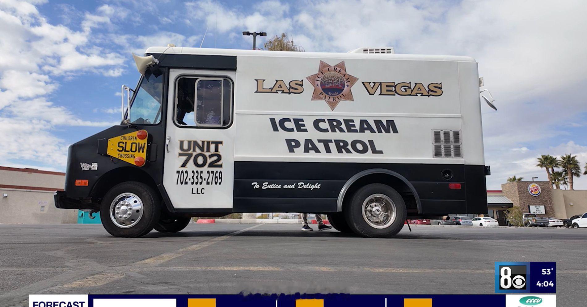 这种涂装的冰淇淋车在美国的生意怕是不太好做呀（据说那边文盲率高达21%）van事