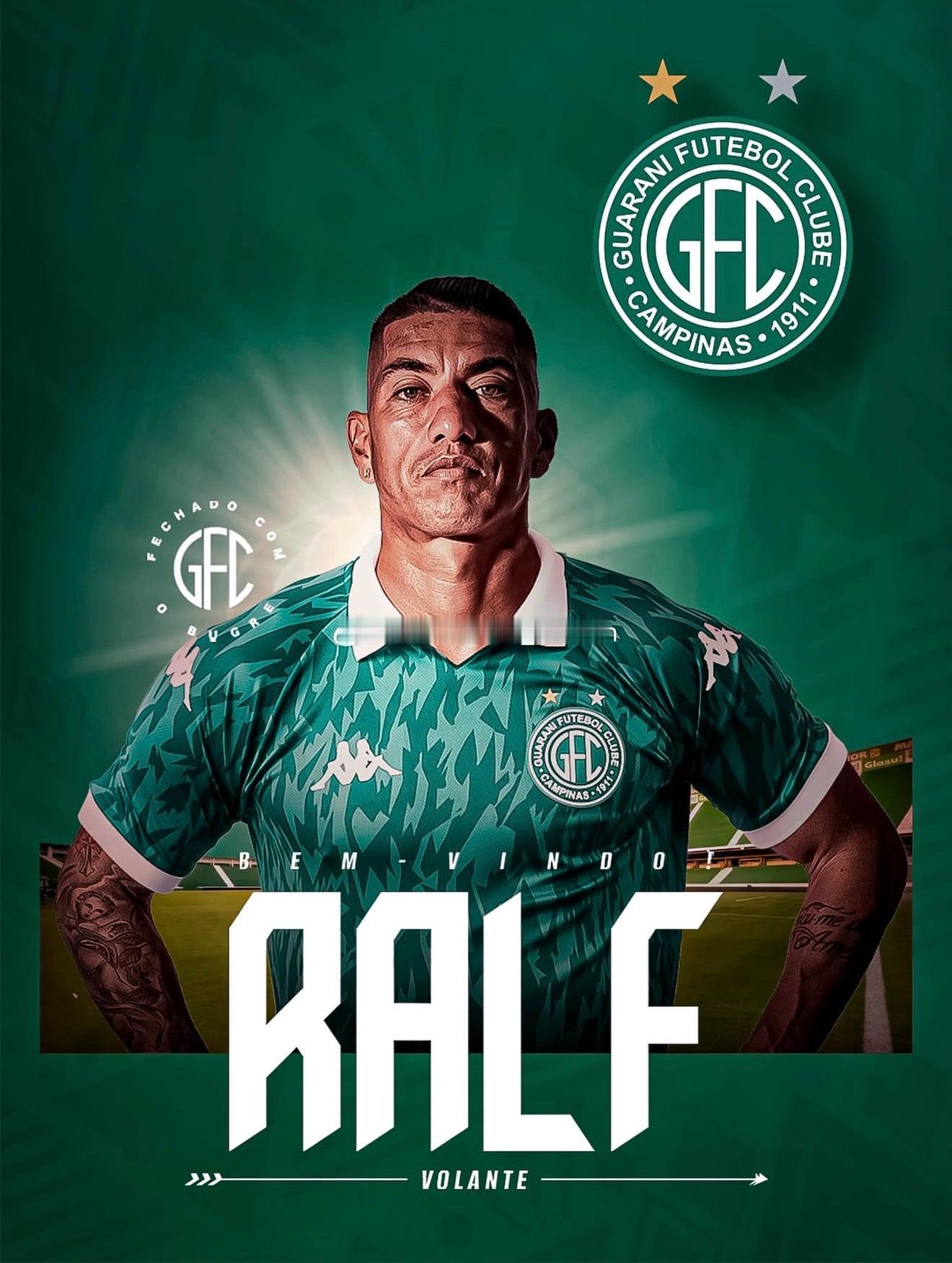 再战一年🇧🇷41岁的前国安外援拉尔夫加盟巴丙球队瓜拉尼，双方签约至圣保罗州锦