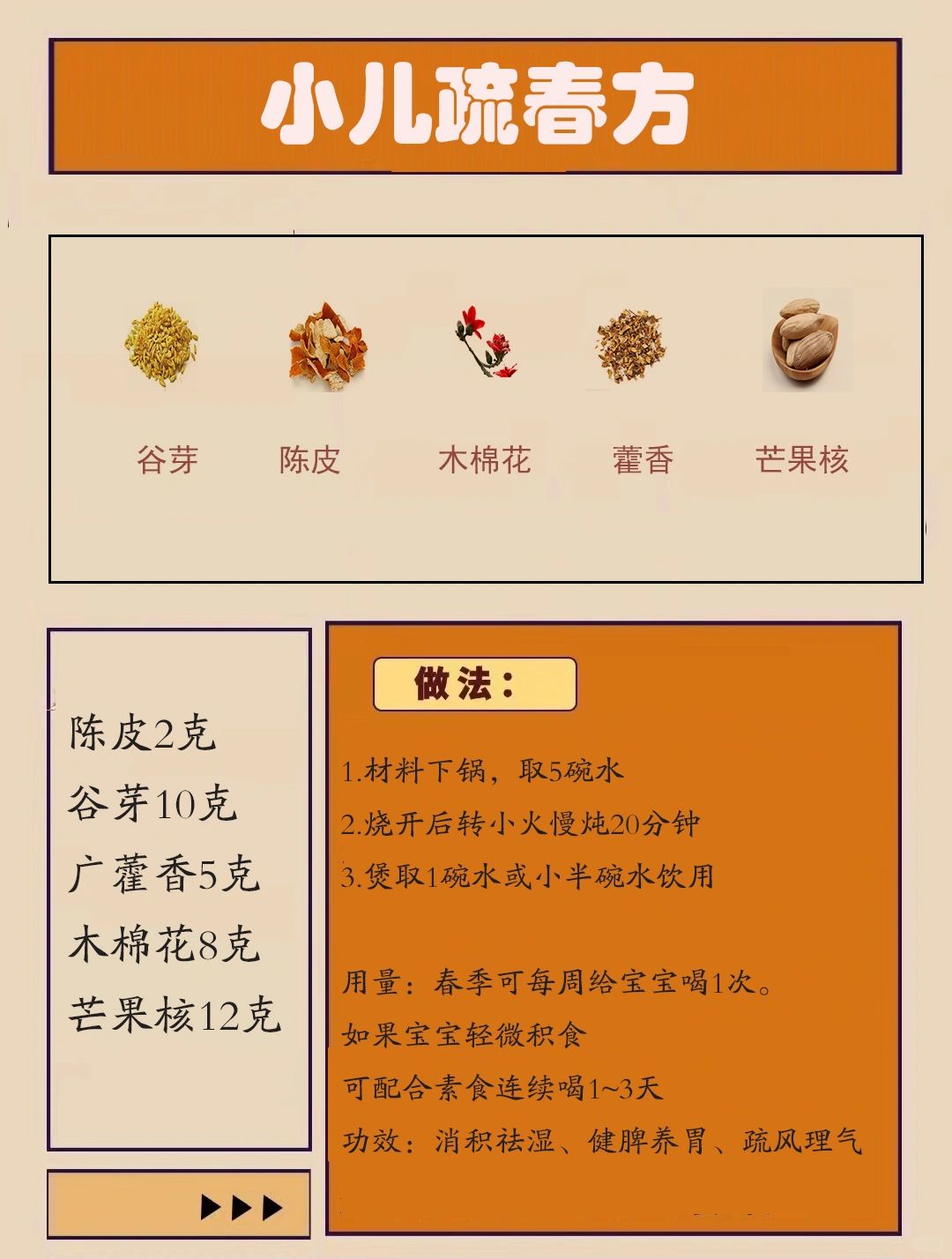 今日雨水，适合孩子的春季祛湿汤