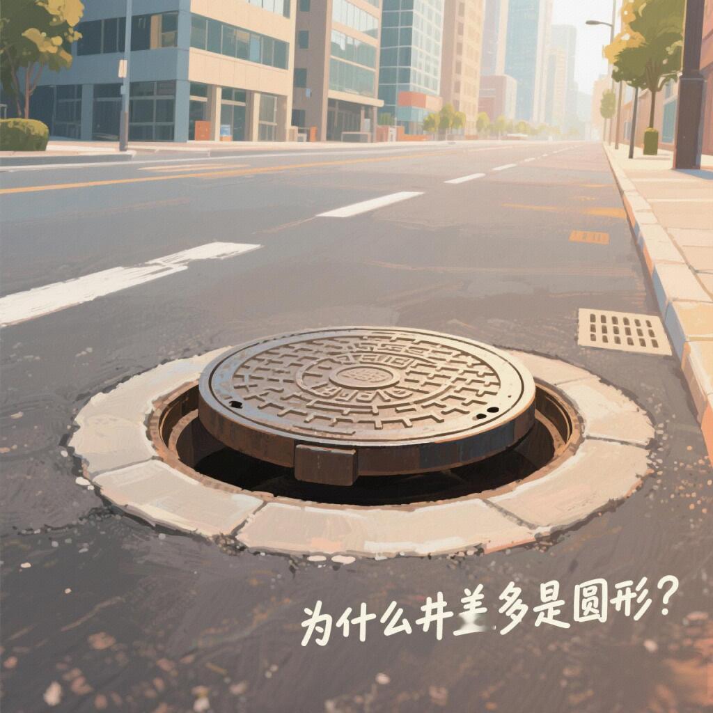 为啥井盖大多是圆形？原因超有趣🔧 走在城市街道，会发现井盖大多是圆形的。这是为