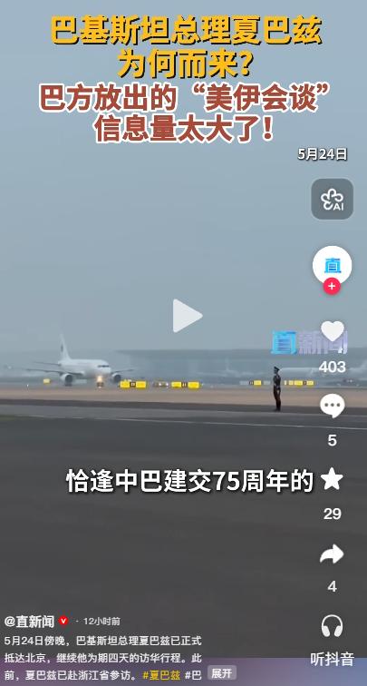 [兔子]今年是中巴建交 75 周年，巴基斯坦总理夏巴兹访华，为两国全天候战略合作
