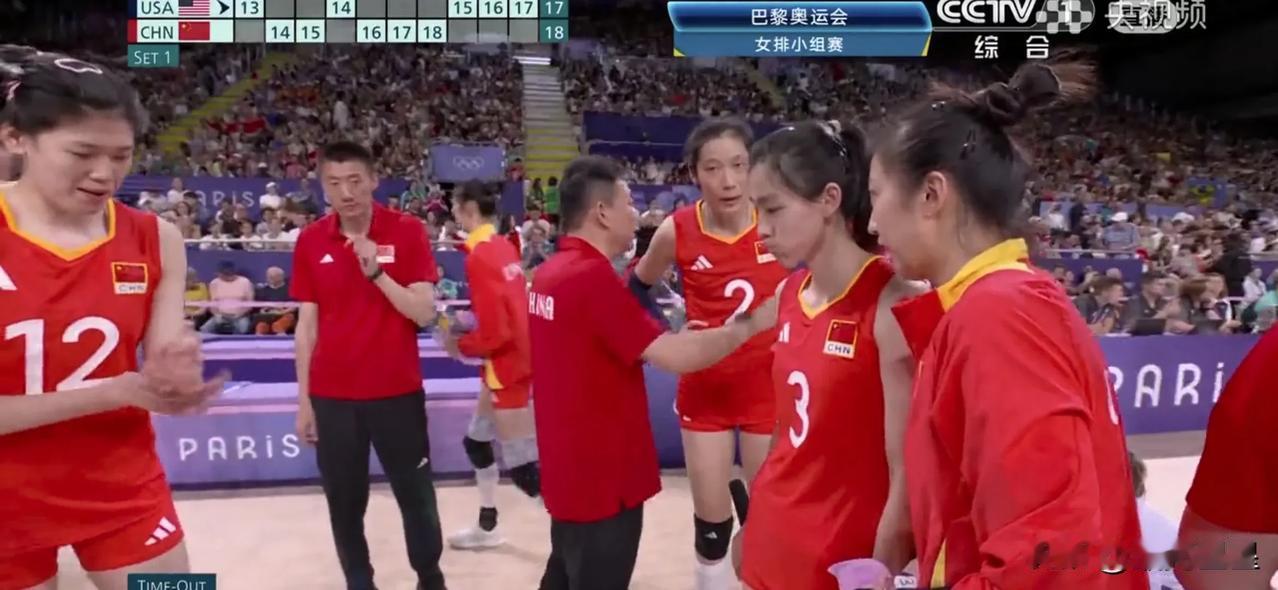 中国女排又失误了！本来3:0/3:1拿下美国女排，结果打成2:2平拖到第五局！