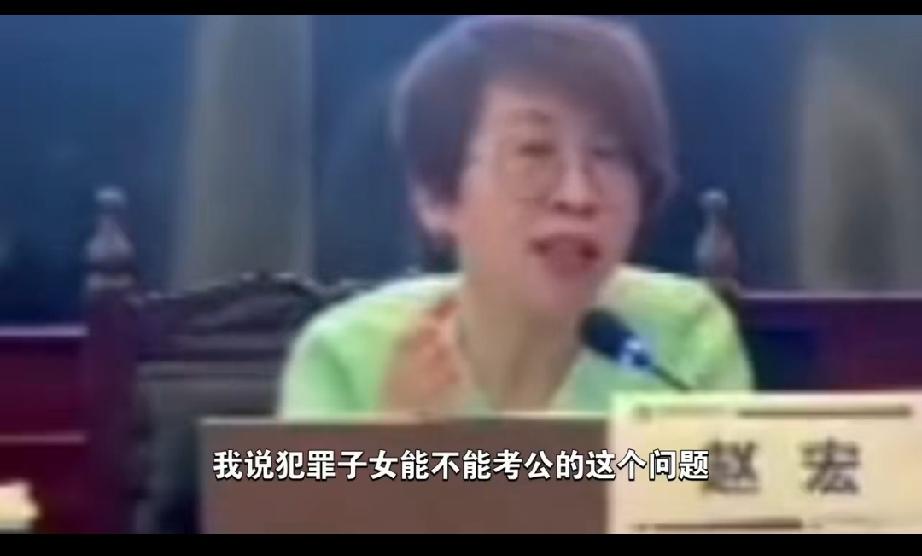 北京大学教授赵宏:每次我提到罪犯子女能不能考公的问题，很多人会说公务员的职位比较