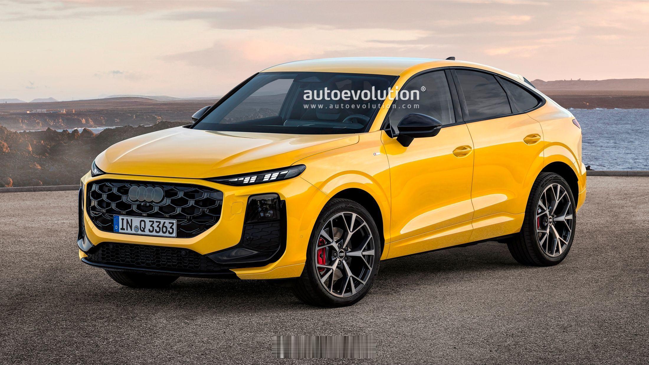 奥迪[超话]全新奥迪Q3 Sportback效果图 【新车渲染】全新奥迪Q3 S