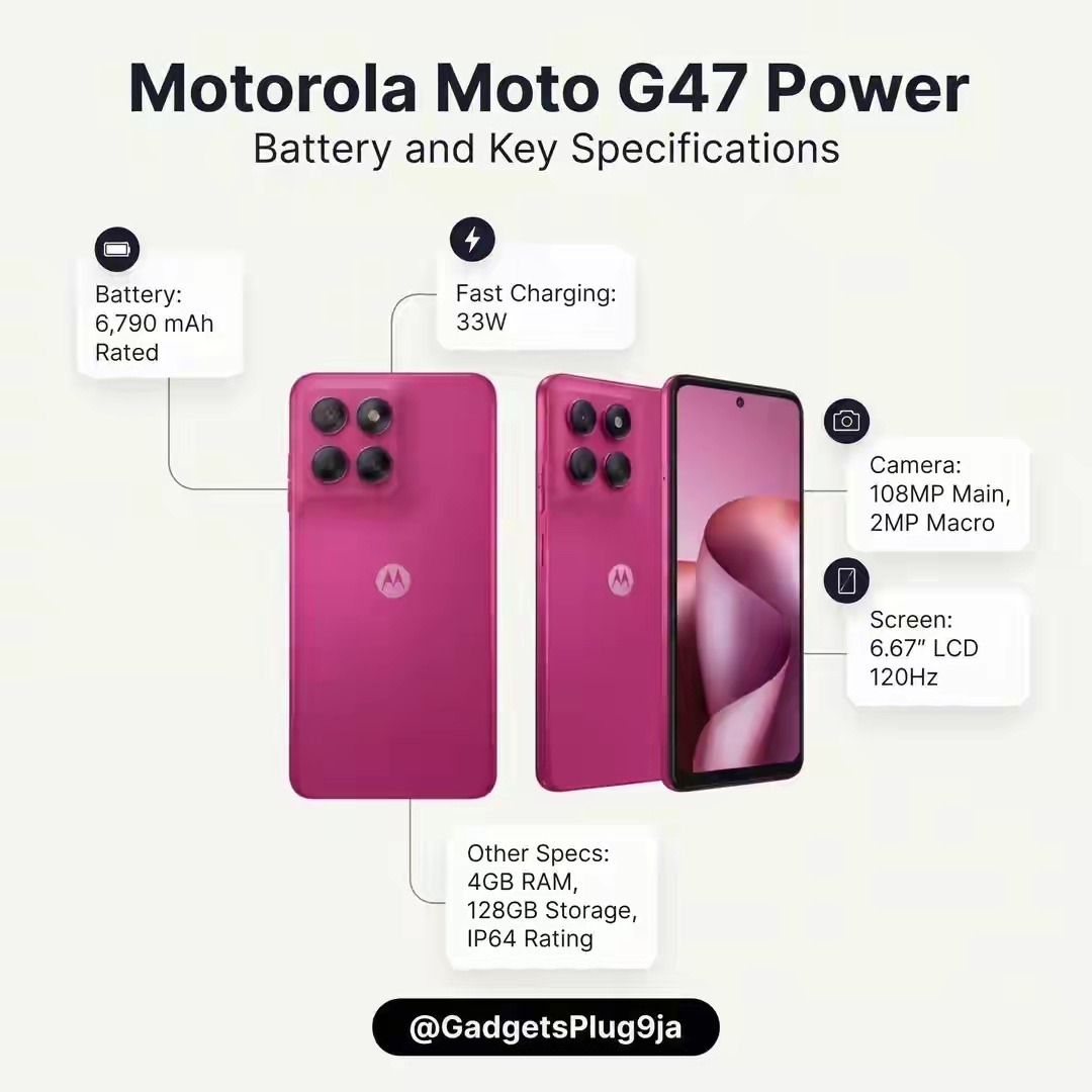 看到Moto G47 Power的认证数据，这个电池容量确实很吸引人。作为Pow