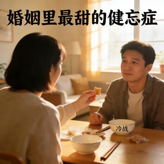 吵完架老婆忘了已和好，这才是婚姻最甜的“健忘症”
 
夫妻吵架，床头吵床尾和，可
