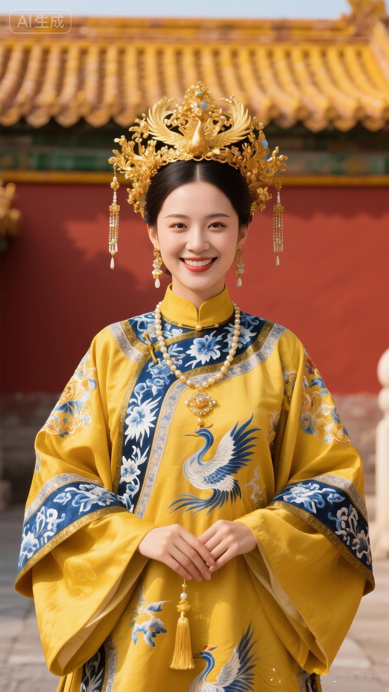 穿越时空的宫廷美人，金碧辉煌的华服惊艳了时光！