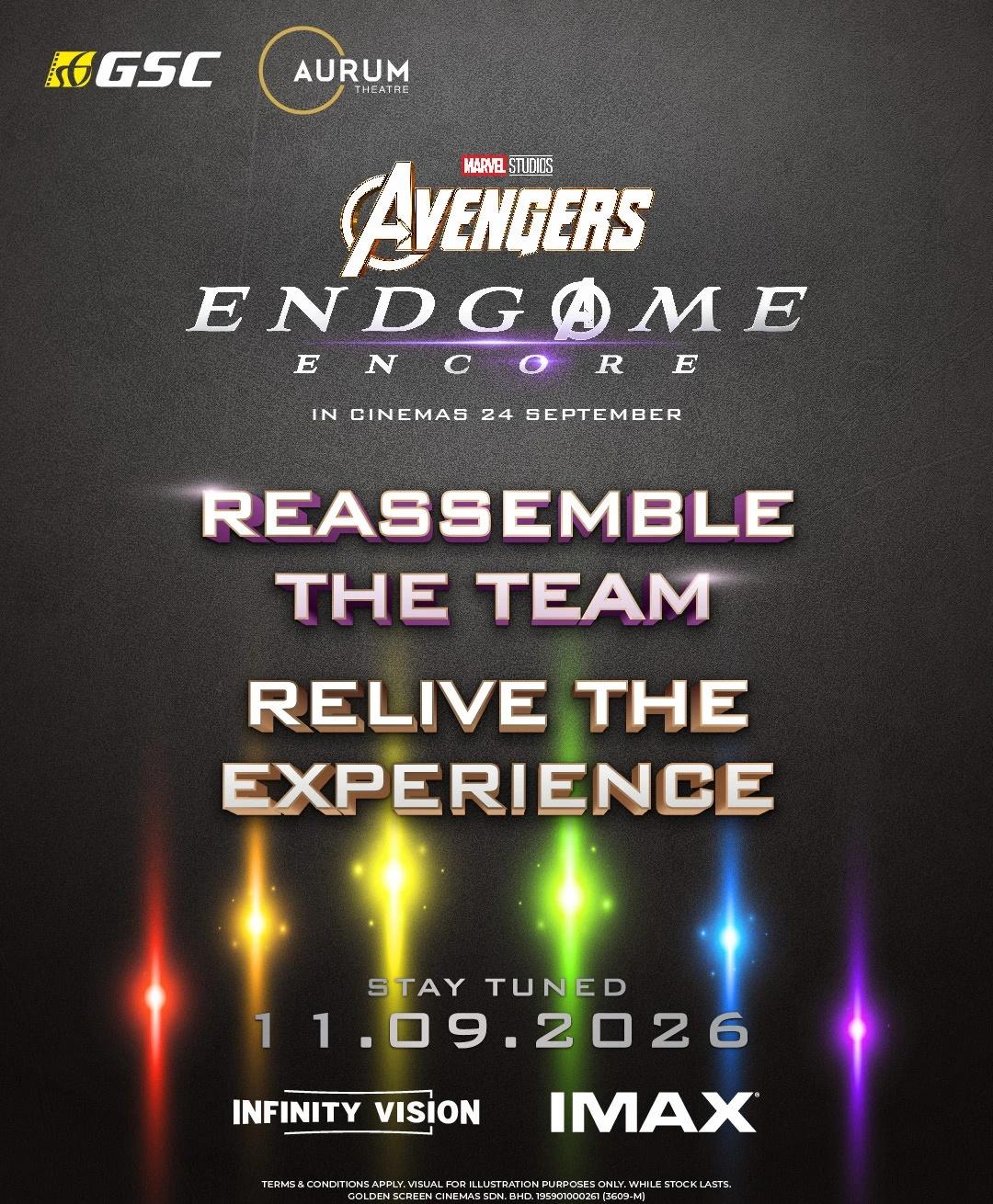 准备好再次集结了吗？🔥
	
别错过 Marvel Studios《4：终局之战