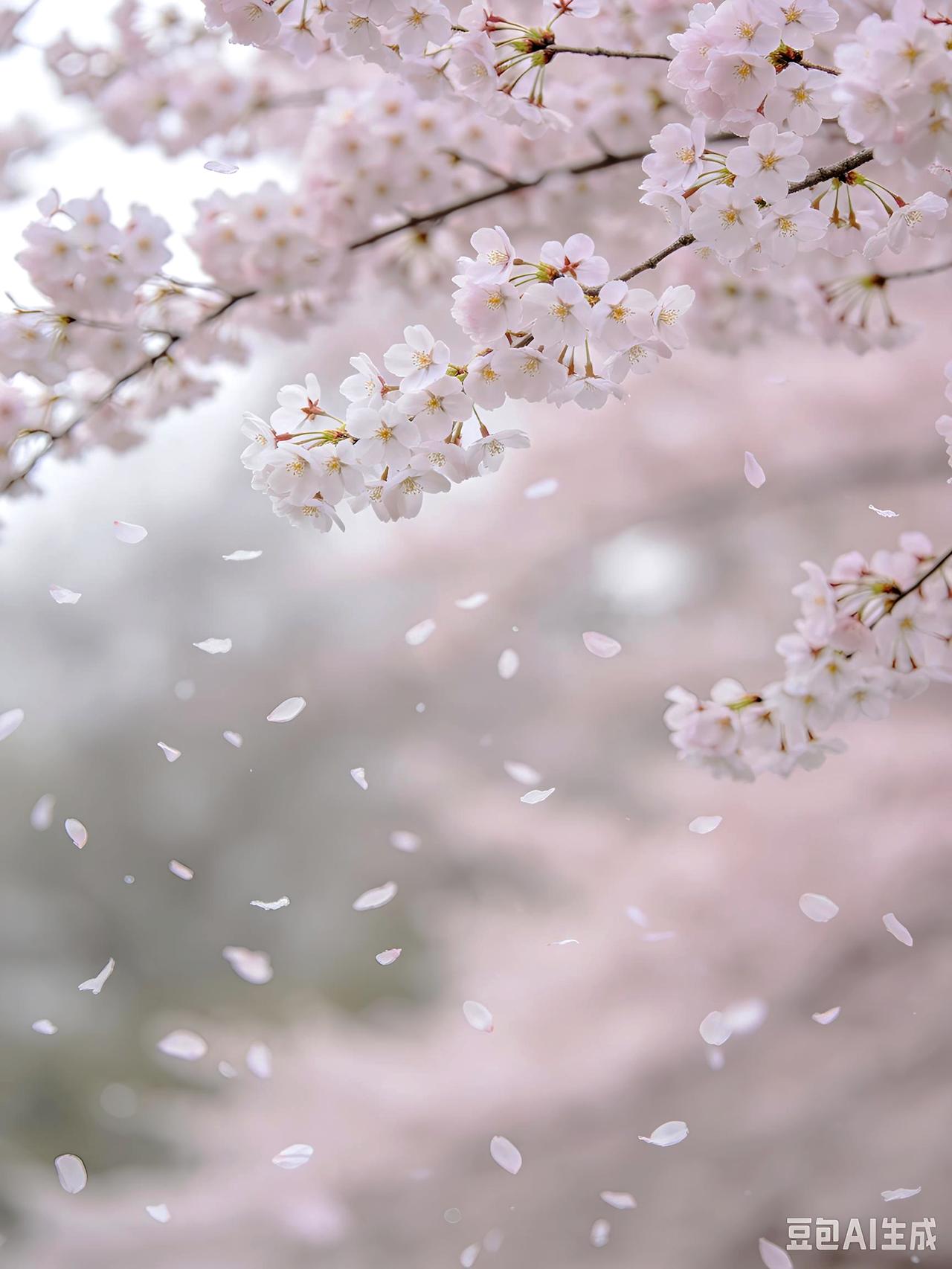 夏日生活打卡季樱花纷扬如雪落，短暂却极致绚烂，生命的意义在于尽情绽放每个当下。