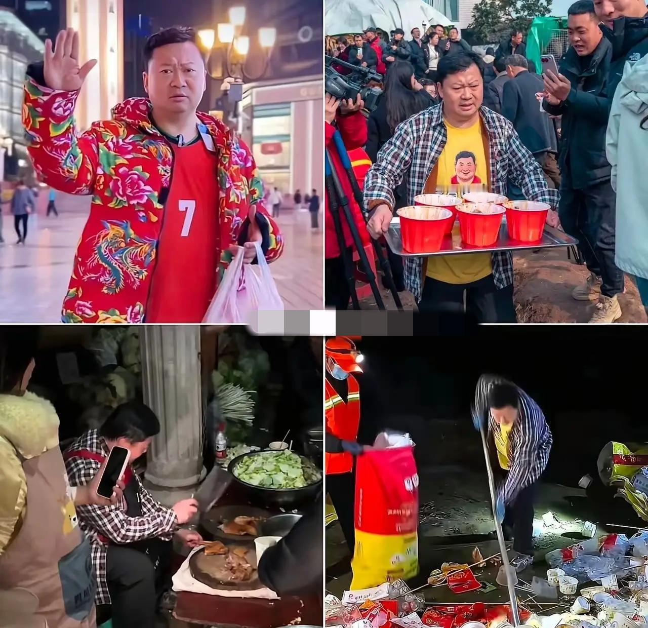 现在才发现在，
原来重庆卤鹅哥去参加呆呆的杀猪宴，
最主要的目的不是为了蹭流量，