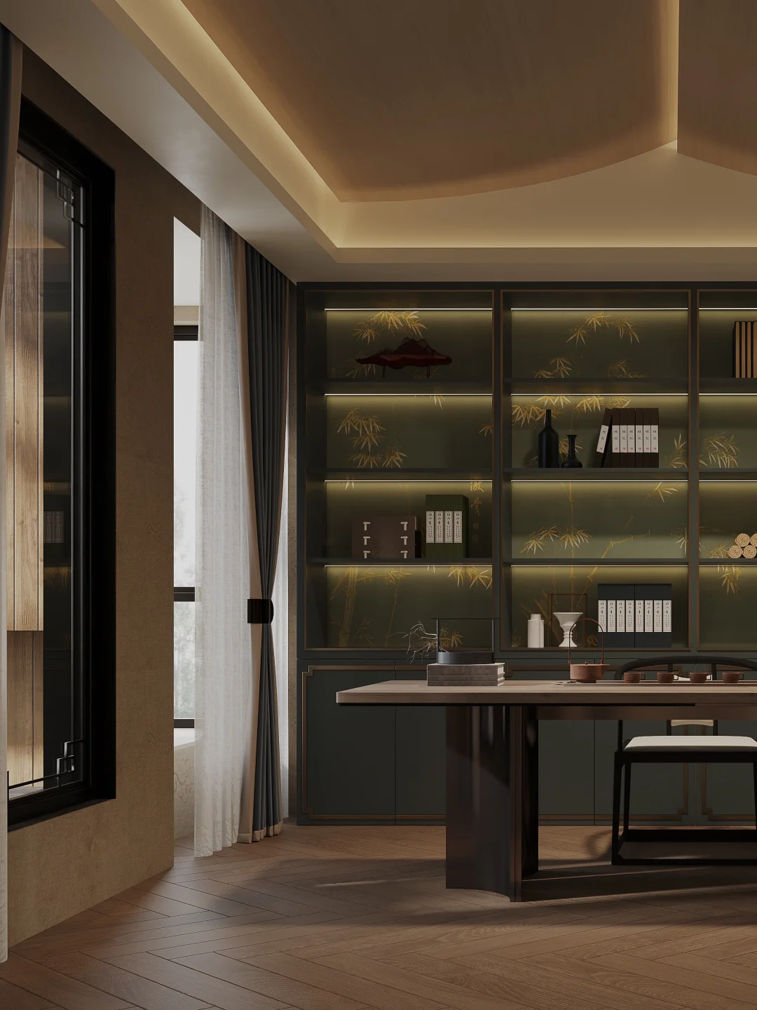 山光竹影，引景入室｜书房与阳光房的清寂美学