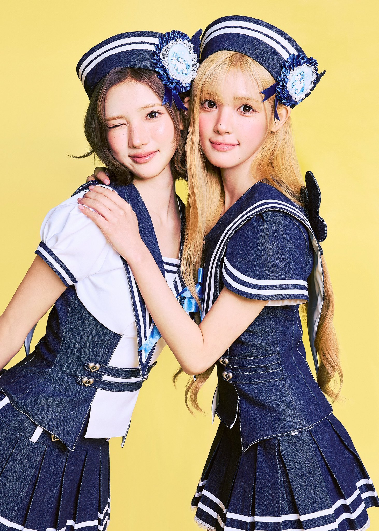 Hearts2Hearts门面line🍋水手服预告照 你觉得谁秒了？ 
